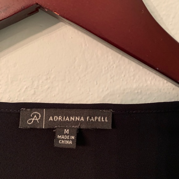Adrianna Papell Black Long Sleeve Shirt - Picture 2 of 2